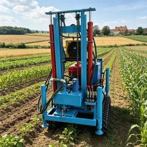 Commercial Crawler Water Well Drilling Equipment 220L Model 35HP Diesel Borehole Machine 240m Farm Irrigation Rig