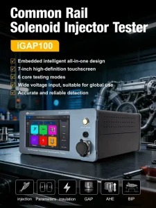 Common Rail Solenoid Injector Tester IGAP100 Diagnostic Tool Solenoid Dynamic Armature Stroke Test