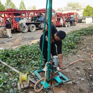 Competitive Electric Price Small Handheld Deep Portable Water Well Drilling Rig (80m 60m 50m) with Drilling Pipes Attachments