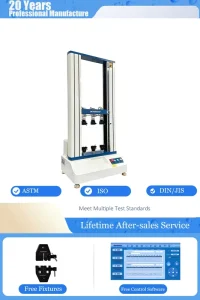 Computer Controlled Three-Station Simultaneous Tensile Test Equipment for Plastic Rubber Fabric