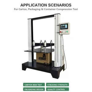 Computerized Carton Compression Testing Machine Servo Box Compression Strength Tester ASTM D642 TAPPI T804