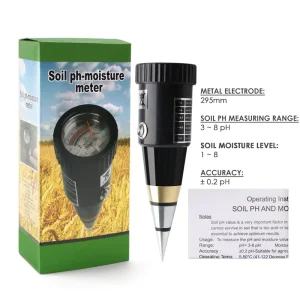Cone Probe Soil Moisture Detector 2 in 1 pH and Moisture Testing Can Be Used for Potting in Hard Soil Farmland