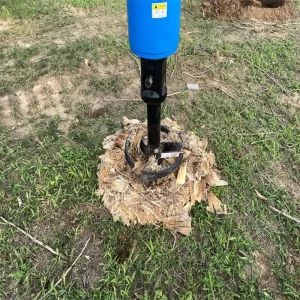 Construction Garden Planter Stump Planer Earth Auger Hydraulic Drill Attachment With Gearbox Motor for Excavator