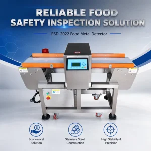 Conveyor Belt Food Metal Detector High Sensitivity SUS304 HACCP & FDA Compliant for Bakery & Meat Industry
