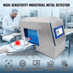Conveyor Belt Food Metal Detector High Sensitivity SUS304 HACCP & FDA Compliant for Food Safety Inspection