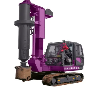 Crawler Hydraulic Rotary Drilling Rig, 1000mm Bore Hole Diameter