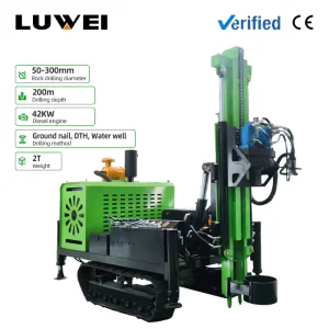 Crawler-Mounted Dual Power Head DTH Drilling Rig for Quarry Hard Rock