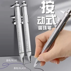 Creative Plastic Vernier Caliper Ball Pen Multi-purpose Gift Ruler for Students