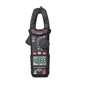 Current Clamp Auto Range Digital Multimeter HT200B Clamp Meter Car Repair DC AC Voltage Current Ohm Capacitance Tester