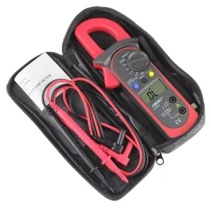 Current Resistance Tester LCD Digital Clamp Multimeter OHM Amp Volt Meter AC DC