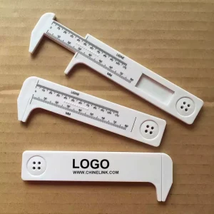 Custom Gift Tailor Button Measuring Vernier Caliper Plastic Measuring Slide Gauge