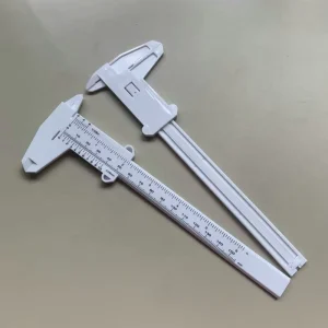 Custom Logo Silk Screen Printed 150mm Plastic Vernier Caliper Portable Measurement Tool for Business Promotion Gifts
