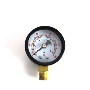 Customizable size Brass or Stainless Steel Dry gauge Pressure Gauges Suitable for Residential Heating Systems