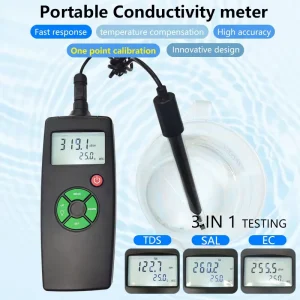 Customized Digital Portable EC pH Multimeter Tester Instrument Industrial Water TDS Salinity Conductivity Analyzer Meter