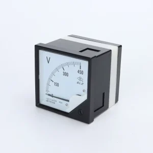 Customized Voltmeter 6L2 450V Pointer High precision Voltmeter 76MM * 76MM Plastic Voltmeter
