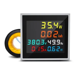 D48 Multiple Monitoring Electricity Parameter Power Meter Can Measure Voltage Current Power Factor Frequency kwh Meter