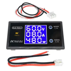 DC 0 100V 10A 1000W LCD Digital Voltmeter Ammeter Wattmeter Voltage Current Power Meter Volt Detector Tester Monitor 12V 24V 36V