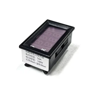 DC 0 100V Digital Voltage Current Detector 0.28 LED Red Blue Display 10A 50A 100A Panel Volt Ammeter for Car Motorcycle