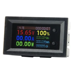 DC 0-200V 20A Voltmeter Ammeter KWS Power Energy Meter LED Digital DC Wattmeter Meter 8-in-1 Multi-function Measuring Instrument