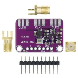 DC 3V-5V CJMCU-5351 Si5351A Si5351 I2C Clock Generator Breakout Board Module Signal Generator Clock 8KHz-160MHz for Arduino