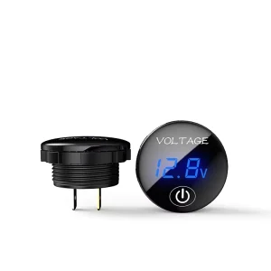 DC 5V-48V Real-time Voltage Monitor Digital Voltage Meter Waterproof Ammeter Amp Volt Meter With Independent Switch