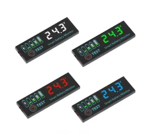 DC 7-55V Voltmeter Voltage Tester with LED Indicator for Lead Acid and Lithium-Ion Batteries