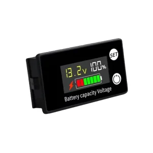 DC 8V 100V Waterproof Battery Capacity Indicator Temperature Alarm Voltmeter Voltage Meter for Lead Acid Lithium LiFePO4
