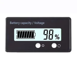 DC 8V 12V 24V 36V 48V 72V Battery Meter Capacity Voltage Monitor Gauge Indicator for Lead Acid and Lithium Ion Batteries