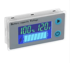 DC10 100V LCD Acid Lead Lithium Battery Capacity Indicator Digital Voltmeter Voltage Tester with Temperature Display