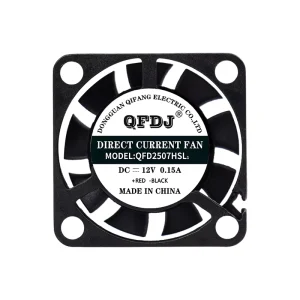 DC2507SL Sleeve Bearing 12v Mini Micro Cooling Fan High Speed 10000rpm 25mm Brushless Cooling Fan