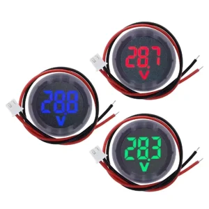 DC5 100V Digital Voltmeter LED Digital Display Circular Voltmeter Car Voltage Current Meter Volt Detector Tester Monitor Panel