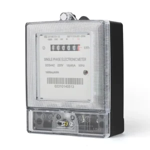 DDS Single Phase KWh Meter 220V 40A DIN Rail Energy Monitor for Building Power Consumption Monitoring System