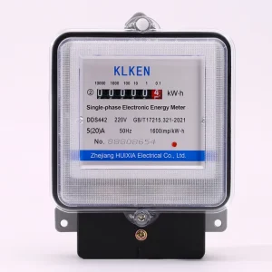 DDS Smart Single Phase KWh Meter Class 1.0 Accuracy 0 9999.9 kWh for Residential Power Consumption Tracking Audit 220V