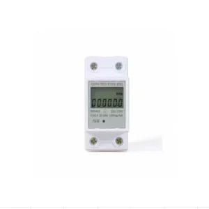 DDS442 LCD Display Single Phase Energy Meter Class 1.0 Accuracy 60A Max Current Din Rail Mounting Power Tracking