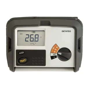 DET4TD2 British 4 Pole Ground Resistance Tester Imported Soil Resistance for Test Instrument Measuring and Analyzing