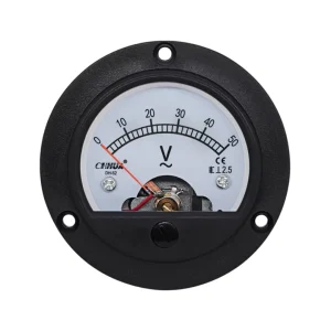 DH 52 AC Voltage Meter Pointer Display AC5V 10V 15V AC20V AC25V AC30V AC50V AC100V AC150V AC200V Diameter 65.5mm