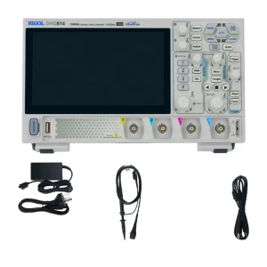 DHO814 Portable High Resolution 100MHz 4 Channel 12Bit Digital Oscilloscope with 7 inch Touch Screen 4PCS 150MHz Probes