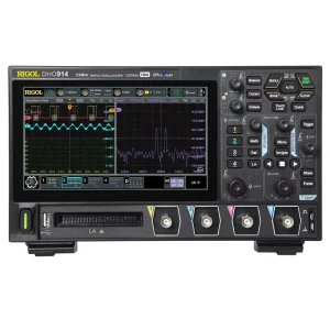 DHO914 Digital Oscilloscope 4 Analog Channels 125 MHz 16 Digital Channels 1.25 GSa/s 50 Mpts 7” Touch Display