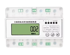 DIN Rail Class 0.5 Three-Phase Multifunction Meter for Electrical Voltage Power Measurement with LCD