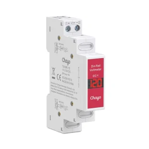 DIN Rail Voltmeter Mini Modular LED Digital Display Single Phase DIN Rail Mount Voltage Meter 11V-310V DC Detector 1 WAY Chayo