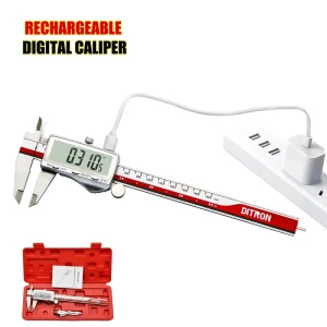 DITRON Rechargeable Digital Caliper Large screen 0 150mm Range Stainless Steel Micrometer 150 200 300mm Vernier Calipers
