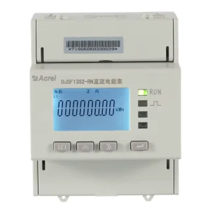DJSF1352 RN 0 1000V DC Din Rail Bidirectional 75mV Shunt Input RS485 Power Meter Class 1 Accuracy for EV Charger Power