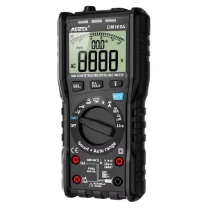 DM100A Digital Multimeter Tester Capacitance DC 10000 Counts Anti-Burn Alarm