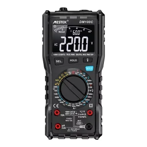 DM100C Digital Multimeter LCD Display AC DC Voltmeter Capacitance NCV Ohm Hz