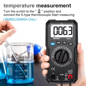 DM95A High Precision Digital Multimeter Small Voltage Meter Manual Range