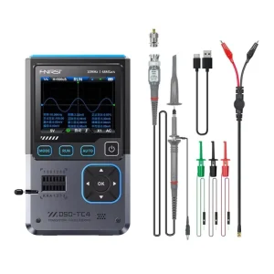 DSO-TC4 10MHz Three-in-One Oscilloscope Signal Generator Transistor Detection 2.8-inch TFT Color Screen