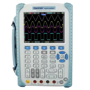 DSO1202BV 200MHz 2-Channel Handheld Oscilloscope 6000 Counts Multimeter for Lab 1GSa/s HLX