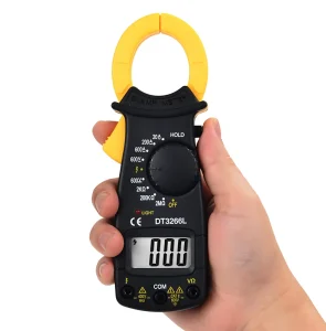 DT3266L Digital Clamp Meter Multimeter 600A AC DC Ohm Ampere Current Voltage Tester with Pincers Voltmeter Ammeter Clamp Tester
