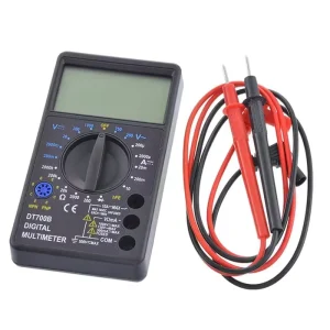 DT700B Digital Multimeter, AC/DC Voltmeter, Voltage, Current, and Resistance Tester