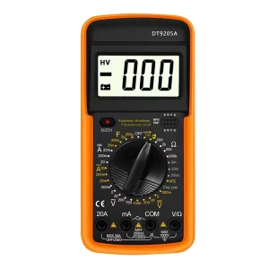 DT9205A Digital Display Current Voltmeter Multi Function Universal Meter Pocket Intelligent Multimeter ABS